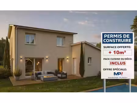 terrain avec maison neuve à vendre