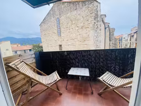 t3 meublé climatisé avec balcons coeur de ville