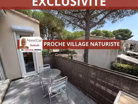 bel appartement proche village naturiste - clim - parking - 1 chambre