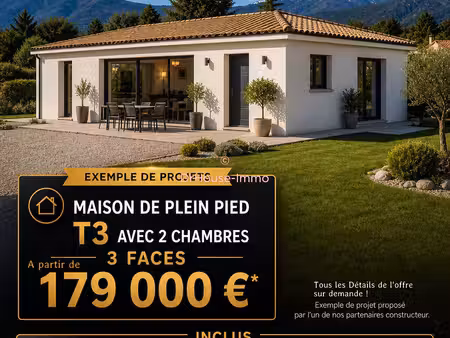 rare ! terrain 365m² en 3 faces. prêt à à construire dans un cadre privilégié - libre cons