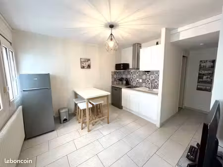 angoulême – saint-cybard – appartement f2 meublé en rdc refait à neuf et parfaitement amén