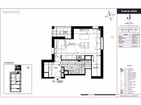 studio 1 pièce 40 m²
