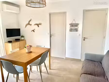 appartement t2 vue mer sur la presqu'ile de giens en bail mobilite pour 6 mois à partir de