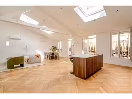 appartement saint ouen sur seine 4 pièce(s) 118.48 m2  avec pièce de vie de 62m²  terrasse