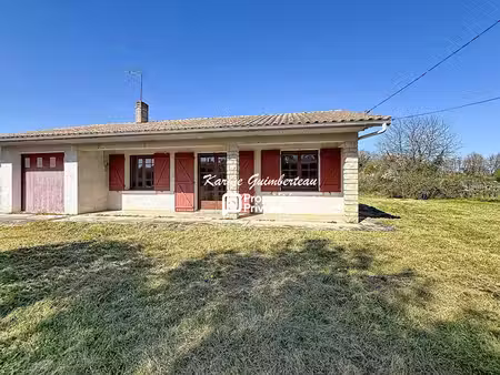 maison daignac 3 pièce(s) 67 m2 + garage + jardin