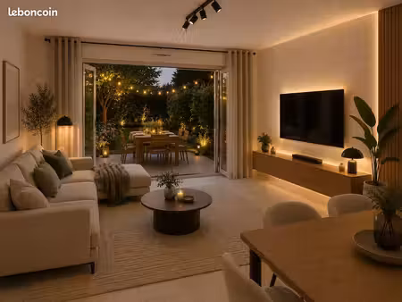 maisonnette en duplex avec jardin