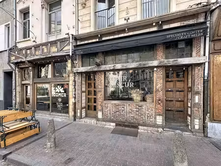quartier bailli – espace horeca libre de brasserie à remettr