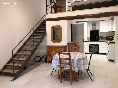 location meublée t1 bis mezzanine de 38 m2 à la campagne aix-en-provence