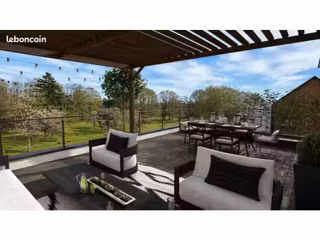 maison sur le toit 84 m2  terrasse de 41 m2  avec vue sur parc