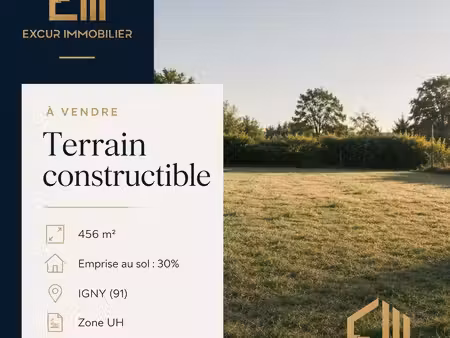 terrain 456 m² igny
