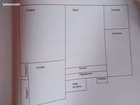 appartement 56 m² + terrasse 16 m²