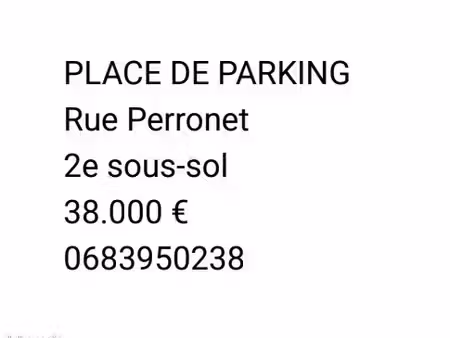 rue perronet parking