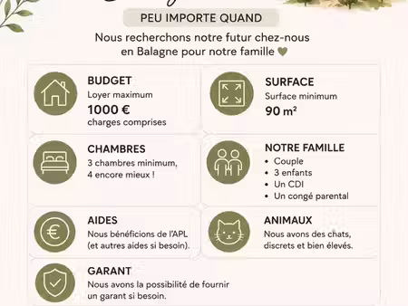 recherche appartement ou maison