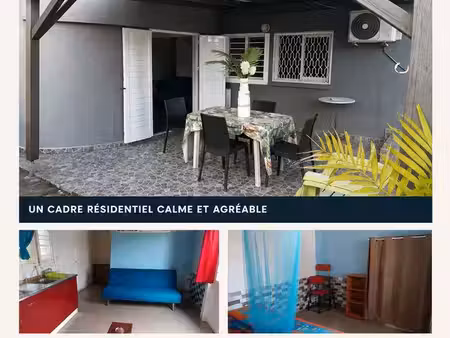 t2 cosy meublé à baie-mahault