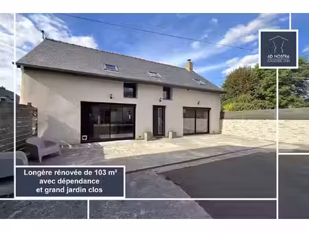 longère rénovée de 103 m² + dépendance et terrain de 1 100 m² - pleumeleuc