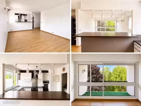 f3 lumineux 67 m² – 2 balcons  cave  vue parc  résidence sécurisée