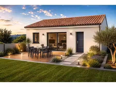 terrain avec maison neuve à vendre