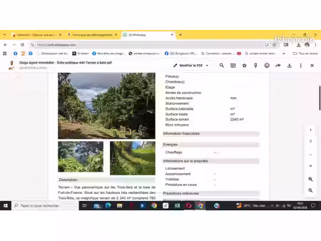 vends de terrain et maison