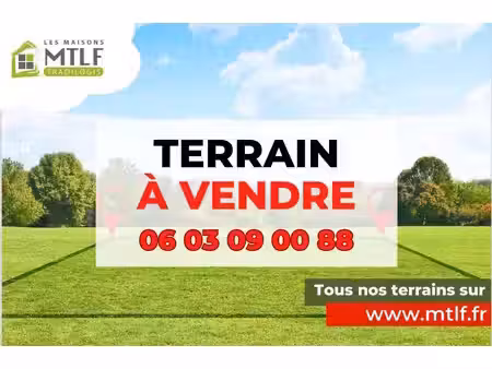 terrain constructible à vendre