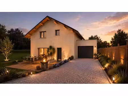 terrain avec maison neuve à vendre
