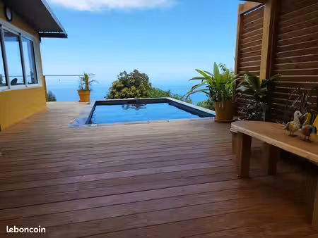 maison piscine vue mer 20 décembre 24 janvier