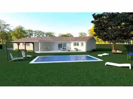 terrain avec maison neuve à vendre