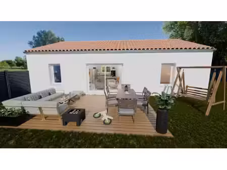 terrain avec maison neuve à vendre