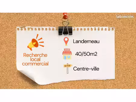 recherche local commercial - landerneau