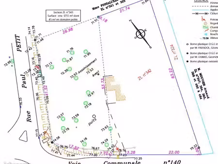 terrain 628 m² saint savin