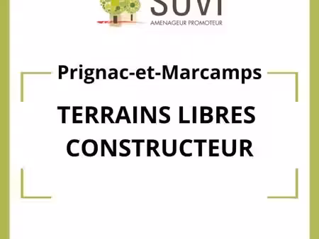 terrain 534 m² prignac et marcamps