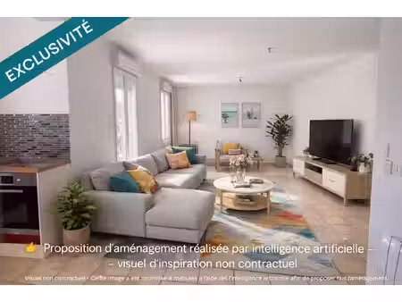 t4 100 m² + double garage au cœur du village