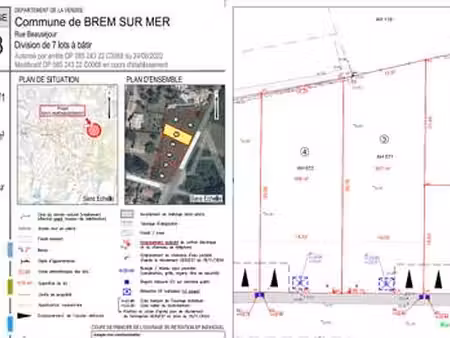 vente terrain à brem-sur-mer (85470) : à vendre / 537m² brem-sur-mer