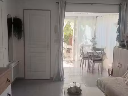 appartement rez de jardin 2 pièces - marseillan-plage