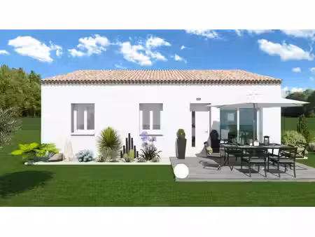 terrain avec maison neuve à vendre