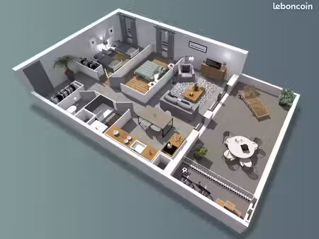 appartement t3 avec terrasse et parking sous/sol