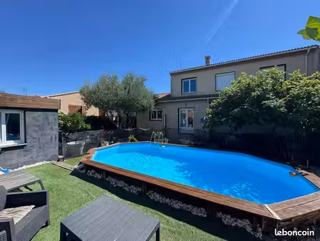 maison avec piscine + garage