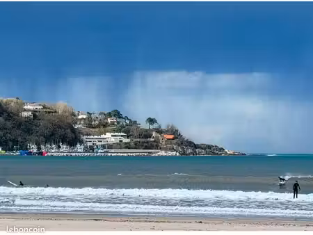 hendaye plage t3 vue mer en duplex avec parking
