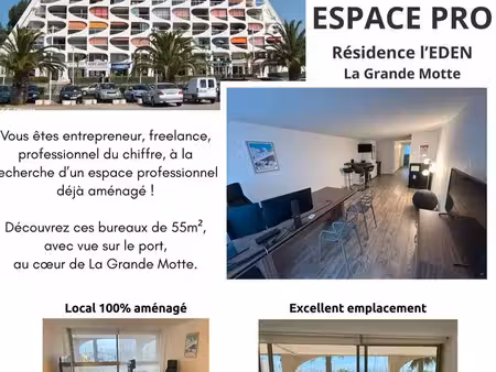 bureaux 55 m² vue sur le port