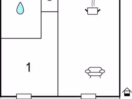 t2 avec jardin location à l'année