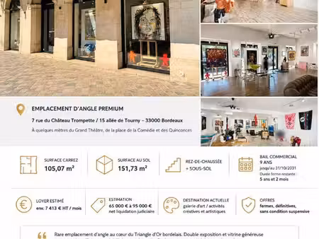 boutique 151 m² bordeaux