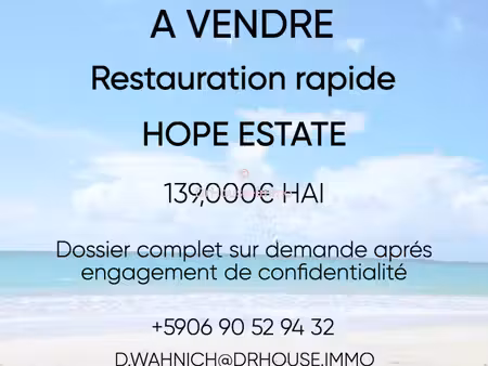 à vendre : fonds de commerce de restauration rapide - hope estate