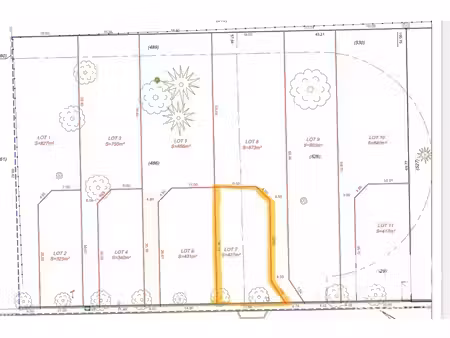 vente terrain à bâtir 427 m²