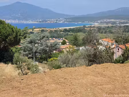 porticcio. terrain constructible avec permis purge. vue golfe d ajaccio et mer