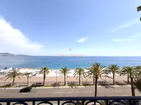 appartement 4 pièces promenade des anglais  vue mer  rénové  garage