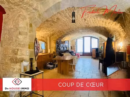 blauzac  grande maison de village restaurée de 250 m² en pierre avec cour intérieure et te
