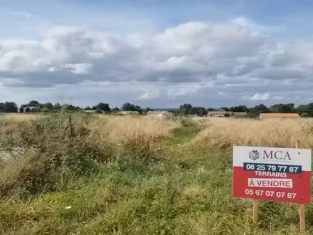 vente terrain 658 m² landiras (33720)