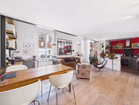 boulogne billancourt - 3 pieces metro jean jaures charmant duplex en dernier etage au calm