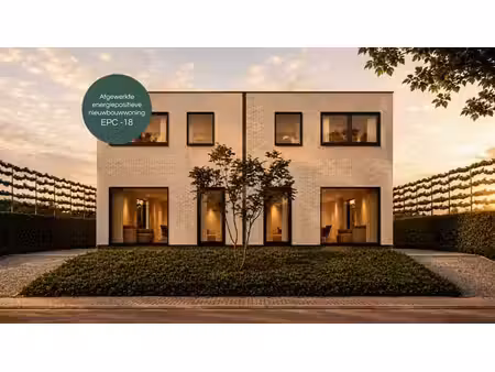 afgewerkte energiepositieve (epc -18) nieuwbouwwoning
