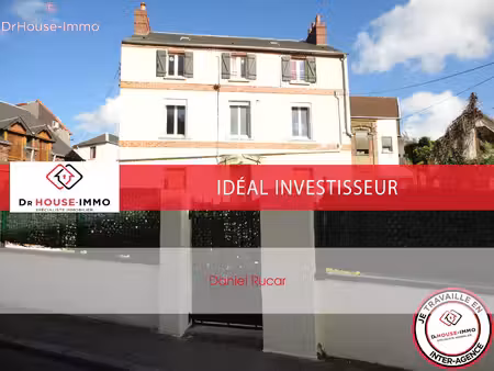 immeuble de 5 appartements loués à dieppe à deux pas du port de plaisance.