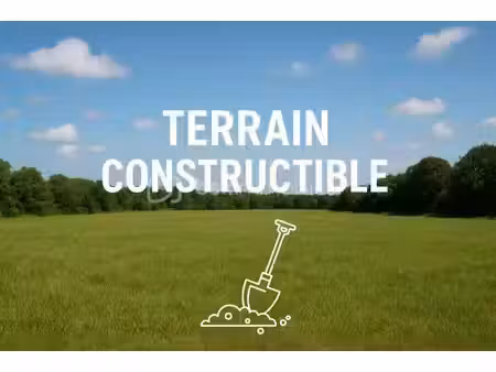 terrain constructible à vendre